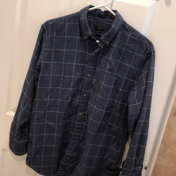 JCrew Grid Button Down Shirt - Picture 2 of 5